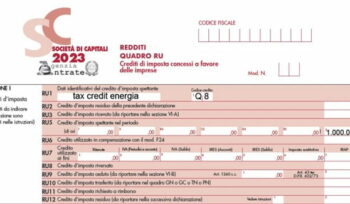 Tax Credit Energia E Gas Da Indicare Nel Quadro Ru Del Modello Redditi Sc 2023